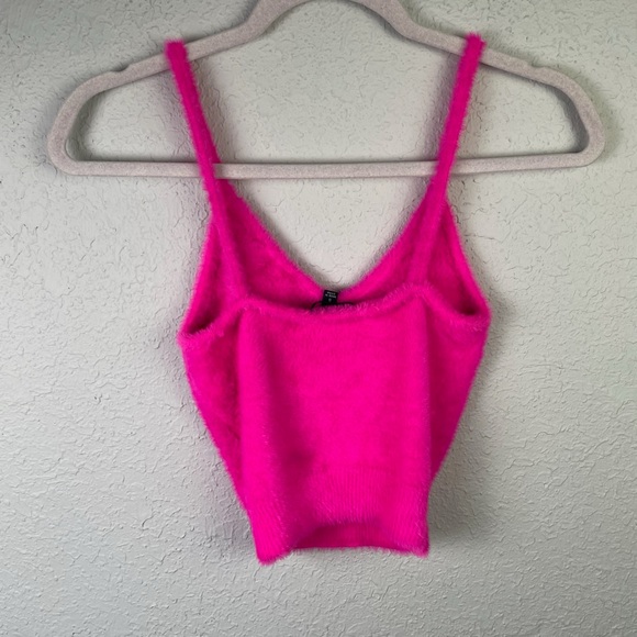 For Love and‎ Lemons Hot Pink Cropped Tank - Picture 2 of 5